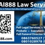 business of thai888 law company office contact details for website scan card to take you there for for information contacts