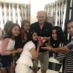 thai888 law office staff with the boss as it was his birthday 2018